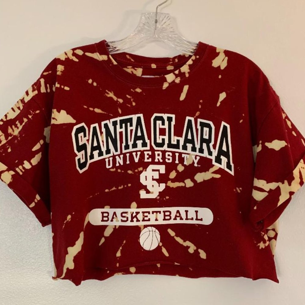 Hand Bleached Santa Clara University T-Shirt